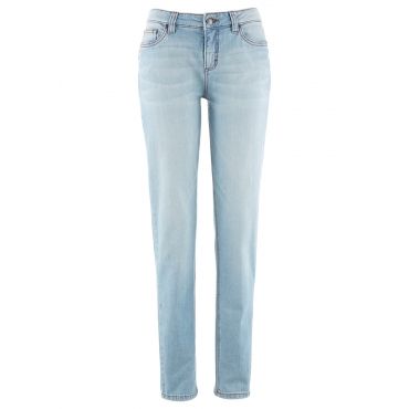 Stretch-Jeans Knack-Po STRAIGHT, Normal in blau für Damen von bonprix 