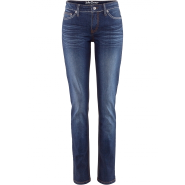 Stretch-Jeans SKINNY, Kurz in blau für Damen von bonprix 