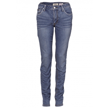 Stretch-Jeans SKINNY, Normal in blau für Damen von bonprix 