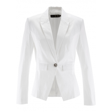 Stretchblazer langarm  in weiß für Damen von bonprix 