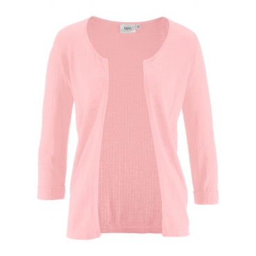 Strickjacke in rosa für Damen von bonprix 