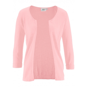 Strickjacke in rosa für Damen von bonprix 