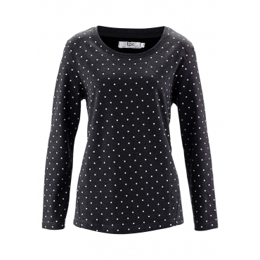 Sweat-Shirt, Langarm in schwarz für Damen von bonprix 