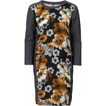 Sweatkleid 3/4 Arm  in grau von bonprix 