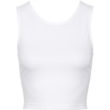 Top ohne Ärmel  in weiß (Rundhals) für Damen von bonprix 