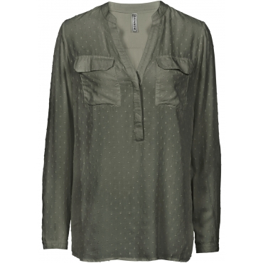 Tunikabluse langarm  in grün von bonprix 