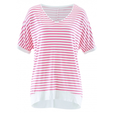 Vokuhila-Shirt, 1/2 Arm in pink für Damen von bonprix 
