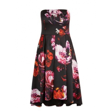City Chic Kleid mit Blumenmuster 