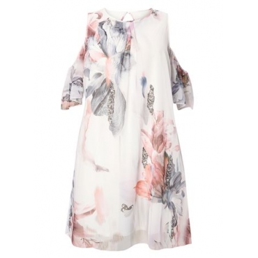 Little Mistress Multi Colour Shift Dress 