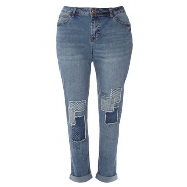 Polka Patch Boyfriend Jeans 