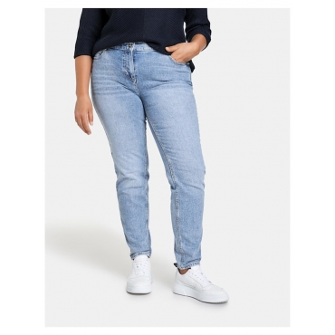 5-Pocket-Jeans Betty im lässigen Used-Look Samoon Blue Denim 