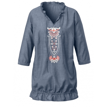 Blusentunika mit Stickerei Janet & Joyce blue 