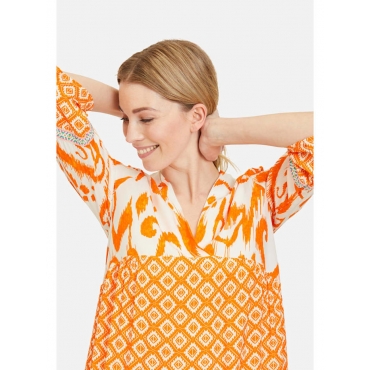 Casual-Kleid mit Print Cartoon Cream/Orange 