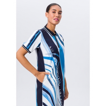 Damen Kleid Tuzzi Weiß/deep sea/electric blue multicolor | 44