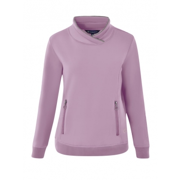 Detailreiches Sweatshirt Navigazione Flieder/hellgrau mel. violett | 46
