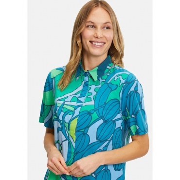 Hemdblusenkleid mit Knopfleiste Betty Barclay Blau/Grün 