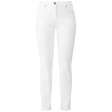 Jeans  mit Stickerei RECOVER Pants Weiß 