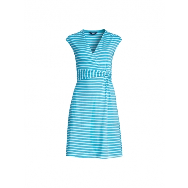 Jersey Kleid Plus Size in Wickeloptik Lands´ End Gruen 