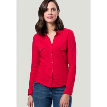 Jerseyshirt mit Organic Cotton zero Pure red 