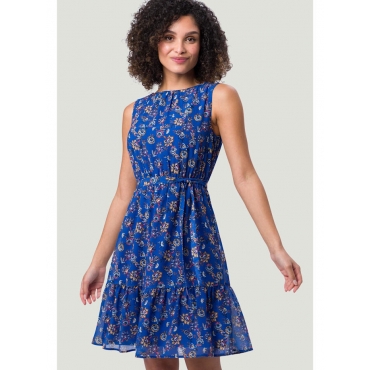 Kleid mit Bindegürtel zero Ultramarine blue 