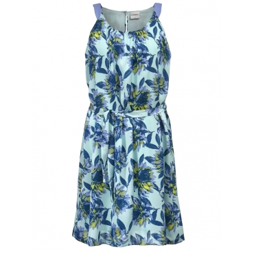 Kleid mit floralem Print Junarose bleu 