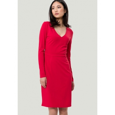 Kleid mit V-Ausschnitt zero Pure red 