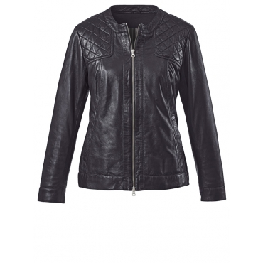 Lederjacke schwarz 