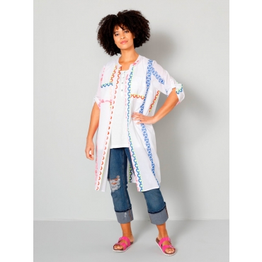 Longbluse mit Stickerei Angel of Style Multicolor 
