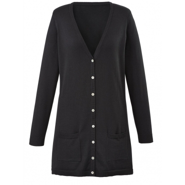 Longstrickjacke schwarz 