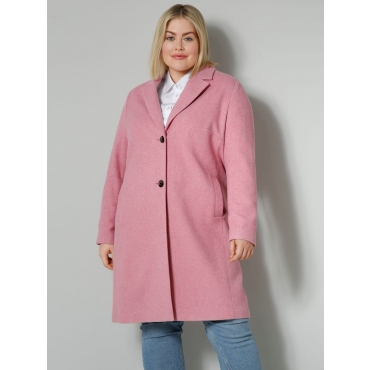 Mantel aus hochwertigem Wollmix Sara Lindholm Pink 