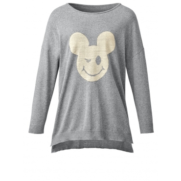 Pullover Mickey grau-melange 