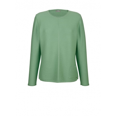 Pullover mit aufgesetzer Tasche Rabe Hellgrün 