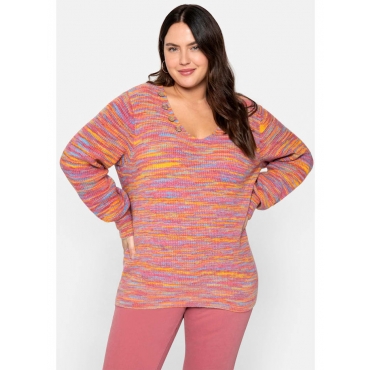 Pullover sheego by Joe Browns Rosa meliert 