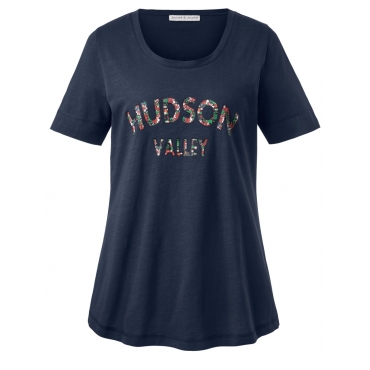 Shirt mit Frontdruck Janet & Joyce marine 