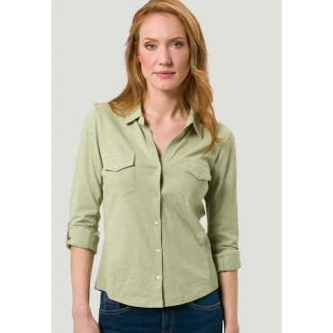 Shirt mit Organic Cotton zero Tarragon green 