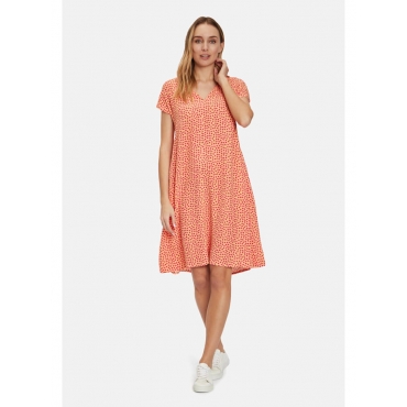 Sommerkleid mit überschnittenen Ärmeln Vera Mont Orange/Pink 