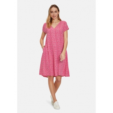 Sommerkleid mit überschnittenen Ärmeln Vera Mont Pink/Cream 