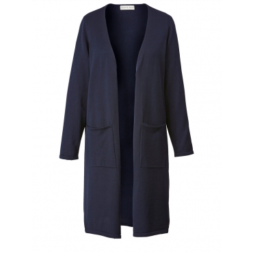 Longstrickjacke Janet & Joyce Marineblau 