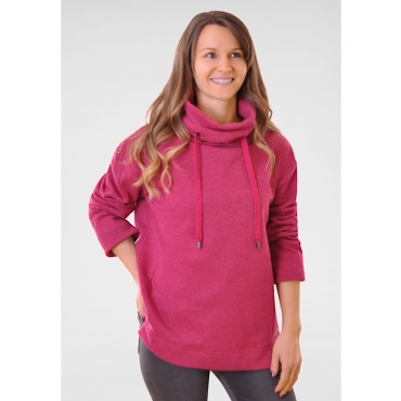 Sweatshirt mit Flockprint Navigazione Pink 
