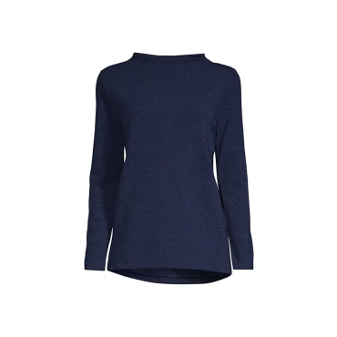 Sweatshirt mit Mockneck Lands´ End Blau 