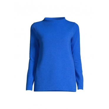 Sweatshirt mit Mockneck Lands´ End Blau 