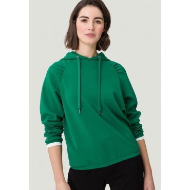 Sweatshirt mit Raffungen zero Verdant Green 