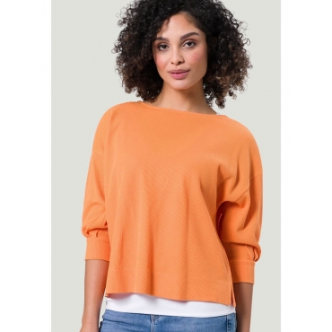 Sweatshirt mit Rundhalsausschnitt zero Tangerine 