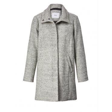 Wollmantel Zizzi dunkelgrau melange 