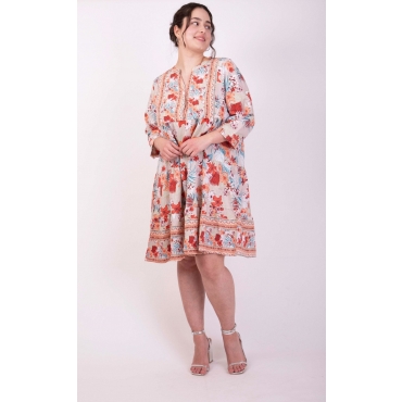 Blumenpracht für deinen Kleiderschrank: Tunikakleid mit floralen Prints 