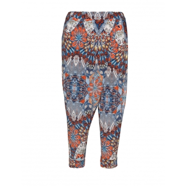 Allover-Print-Haremshose aus Jersey 