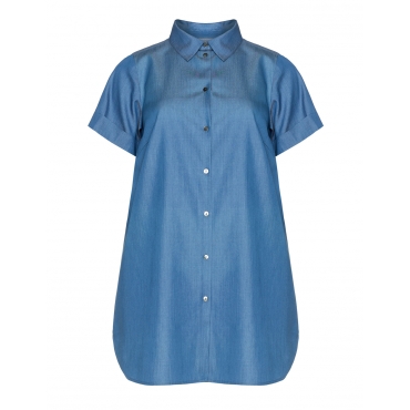 Baumwoll-Jeansbluse 