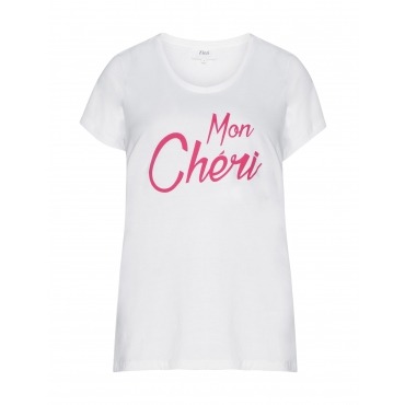 Baumwoll-T-Shirt mit Statement-Print 