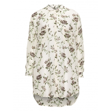 Bedruckte Chiffon-Longbluse 