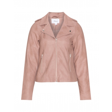 Bikerjacke in Lederoptik 